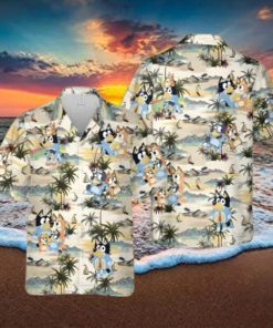 Bluey Family Hawaiian Shirt Summer Vacation Gift