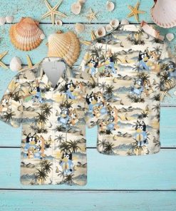 Bluey Family Tropical Island Hawaiian Shirt