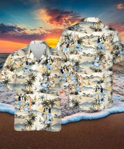 Bluey Family Tropical Island Hawaiian Shirt