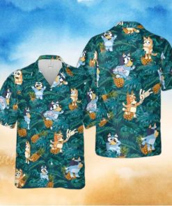 Bluey Funny Summer Vacation Beach Hawaiian Shirt