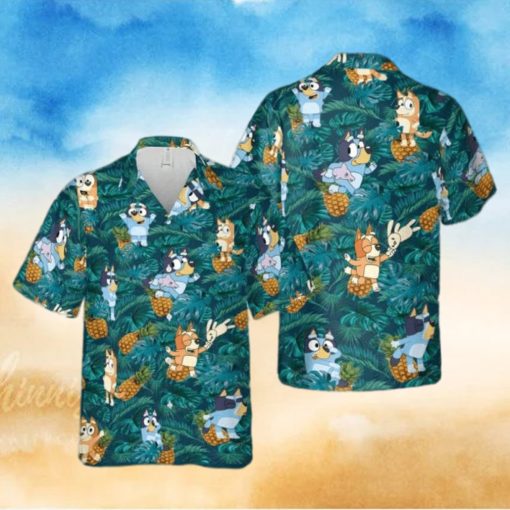 Bluey Funny Summer Vacation Beach Hawaiian Shirt