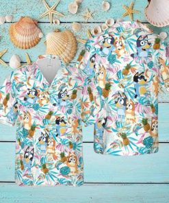 Bluey Hawaiian Bluey Button Up Shirts