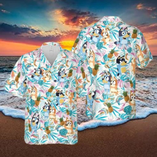 Bluey Hawaiian Bluey Button Up Shirts