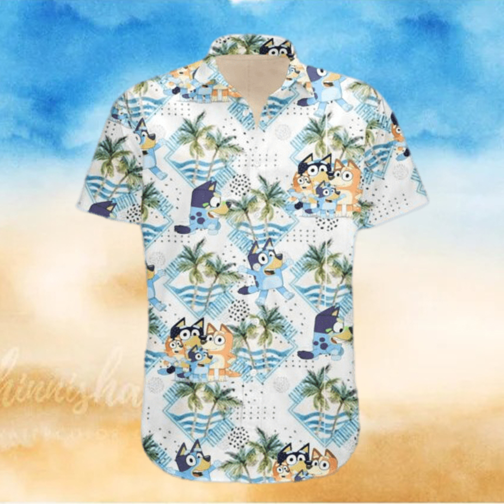 Bluey Hawaiian Dad Life Family Shirt Bluey Hawaiian Dad Life Family Shirt