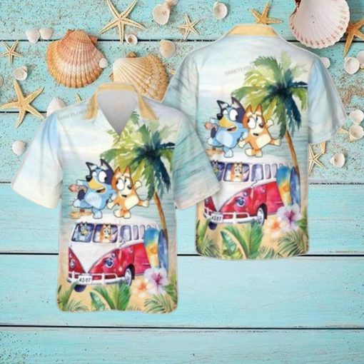Bluey Hawaiian Shirt Bluey And Bingo Set Tropical Style Gift For Men And Women