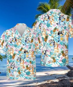 Bluey Hawaiian Shirt Bluey Birthday Kids Hawaiian Shirt Merch