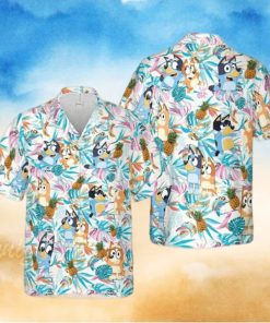 Bluey Hawaiian Shirt Bluey Birthday Kids Hawaiian Shirt Merch