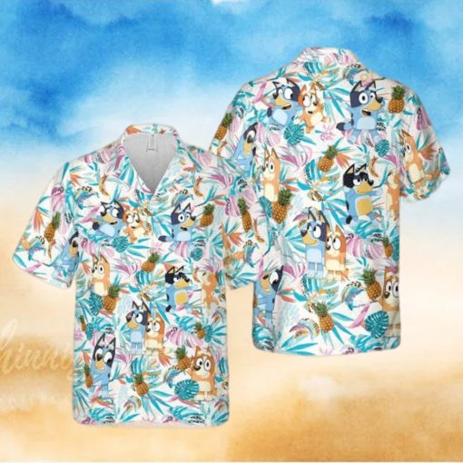 Bluey Hawaiian Shirt  Bluey Birthday  Kids Hawaiian Shirt Merch