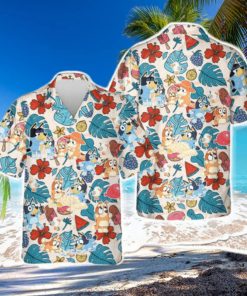 Bluey Hawaiian Shirt  Bluey Hawaiian Dad Life Family Shirt  Fathers  Gift Shirt