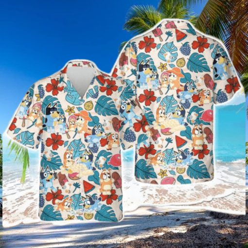 Bluey Hawaiian Shirt  Bluey Hawaiian Dad Life Family Shirt  Fathers  Gift Shirt