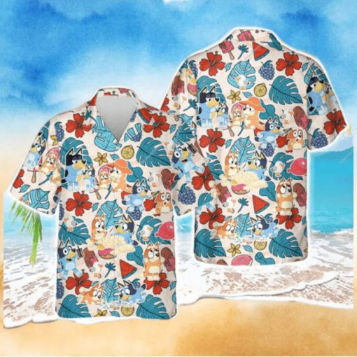 Bluey Hawaiian Shirt  Bluey Hawaiian Dad Life Family Shirt  Fathers  Gift Shirt