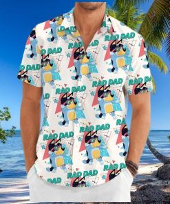 Bluey Hawaiian Shirt  Bluey Shirt  Bluey Dad Button Shirt  Rad Dad Bluey Shirt