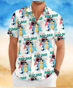 Bluey Hawaiian Shirt  Bluey Shirt  Bluey Dad Button Shirt  Rad Dad Bluey Shirt