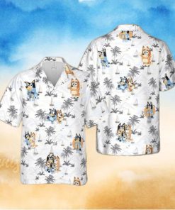 Bluey Hawaiian Shirt Characters Birthday Party Dad Family Shirt Fan Gifts