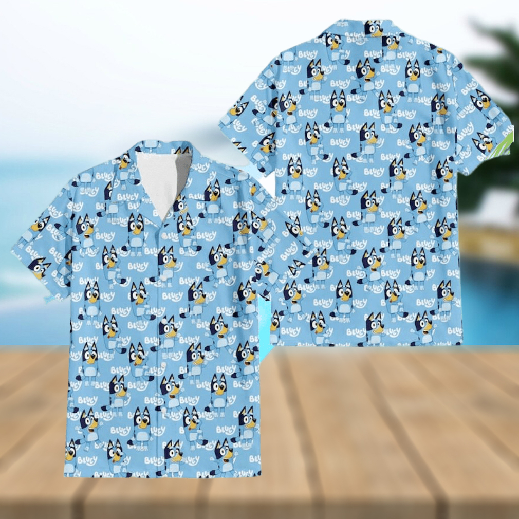 Bluey Hawaiian Shirt Mens Bluey Bandit Hawaiian Shirt Bluey Hawaiian Shirt Mens Bluey Bandit Hawaiian Shirt