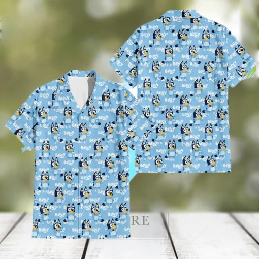 Bluey Hawaiian Shirt Mens Bluey Bandit Hawaiian Shirt