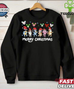 Bluey Merry Christmas Shirt, Christmas Disney Bluey Shirt
