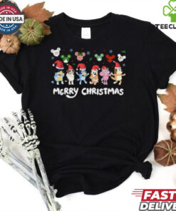 Bluey Merry Christmas Shirt, Christmas Disney Bluey Shirt 3 Bluey Merry Christmas Shirt, Christmas Disney Bluey Shirt