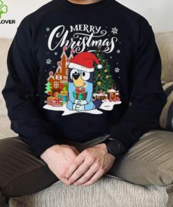 Bluey Merry Christmas T Shirt, Bluey Christmas Shirt, Bluey Christmas Tree T Shirt