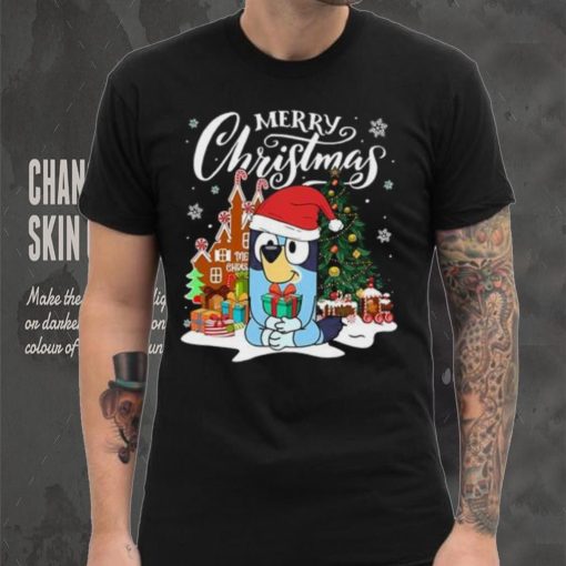 Bluey Merry Christmas T Shirt, Bluey Christmas Shirt, Bluey Christmas Tree T  Shirt