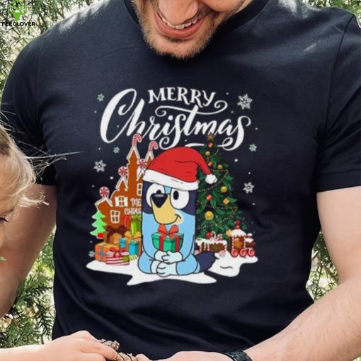 Bluey Merry Christmas T Shirt, Bluey Christmas Shirt, Bluey Christmas Tree T  Shirt