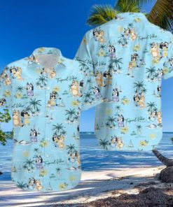 Bluey N Bingo Summer Beach Hawaiian Shirt