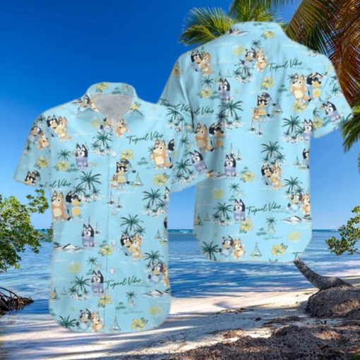 Bluey N Bingo Summer Beach Hawaiian Shirt