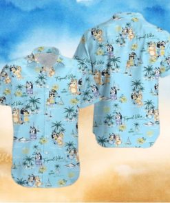 Bluey N Bingo Summer Beach Hawaiian Shirt