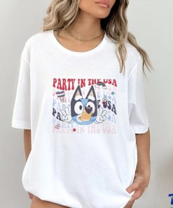 Bluey Party In The USA 4th Of July T Shirt 2 Bluey Party In The USA 4th Of July T Shirt