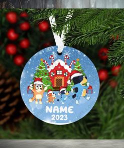 Bluey Personalized Family Ornament With Name Xmas Decorations