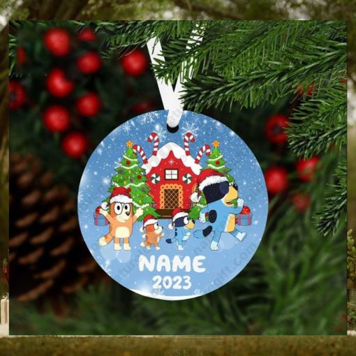 Bluey Personalized Family Ornament With Name Xmas Decorations