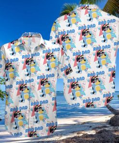 Bluey Red Dad Hawaiian Shirt