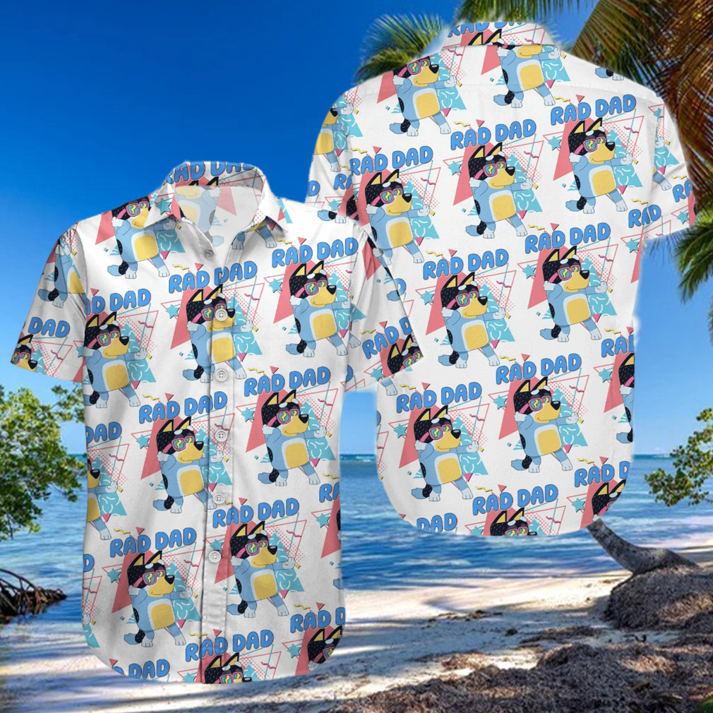 Bluey Red Dad Hawaiian Shirt Bluey Red Dad Hawaiian Shirt