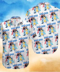 Bluey Red Dad Hawaiian Shirt