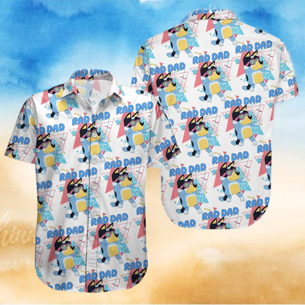 Bluey Red Dad Hawaiian Shirt Bluey Red Dad Hawaiian Shirt
