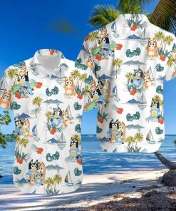 Bluey Shirt Blue Heeler Dog Hawaiian Shirt Summer Gift For Men And Women