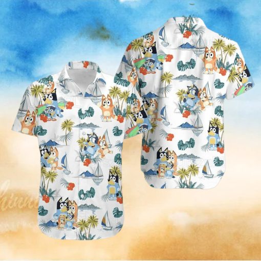 Bluey Shirt Blue Heeler Dog Hawaiian Shirt Summer Gift For Men And Women