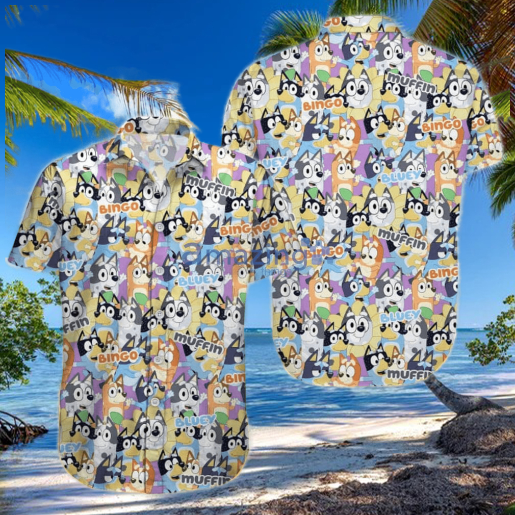 Bluey Shirt Bluey Hawaiian Bluey Shirt Bluey Hawaiian