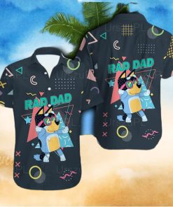 Bluey Shirt Bluey Rad Dad Hawaiian Shirt Summer Gift For Men And Women