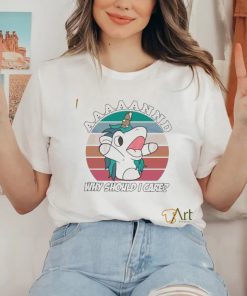 Bluey Unicorn Why Should I Care vintage shirt