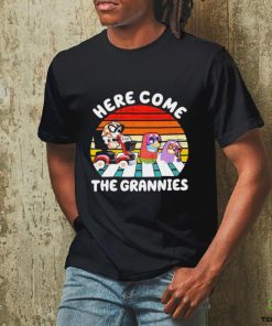 Bluey and friends abbey road here come the grannies vintage shirt