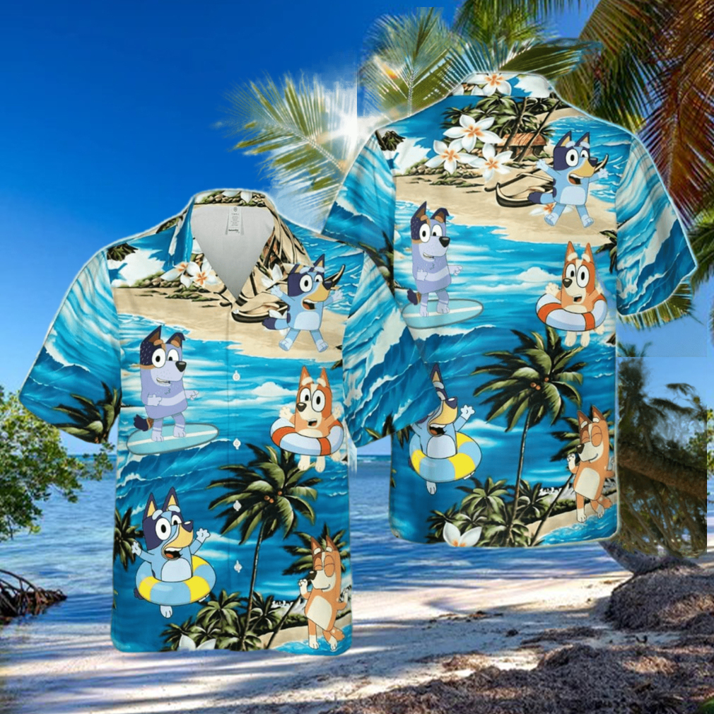 BlueyDad Hawaiian Shirt BlueyDad Button Shirt BlueyDad Hawaiian Shirt BlueyDad Button Shirt