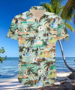Bluey’s Family Goes To The Beach Hawaiian Shirt