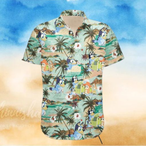 Bluey’s Family Goes To The Beach Hawaiian Shirt