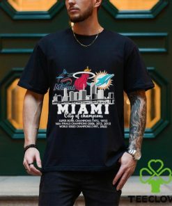 Heat, Dolphins, Marlins Miami City Of Champions Shirt