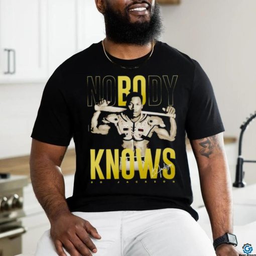 Bo Jackson nobody knows signature baseball hoodie, sweater, longsleeve, shirt v-neck, t-shirt