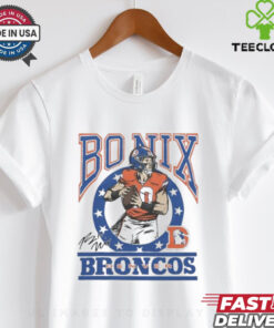 Bo Nix Denver Broncos Signature T Shirt