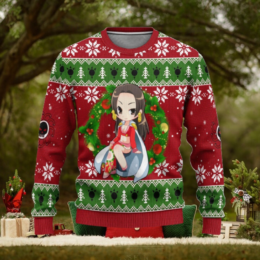 Boa Hancock One Piece Anime Xmas Women Mens Ugly Christmas Sweater Boa Hancock One Piece Anime Xmas Women Mens Ugly Christmas Sweater