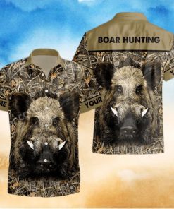 Boar Hunting Personalized Hawaiian Shirt