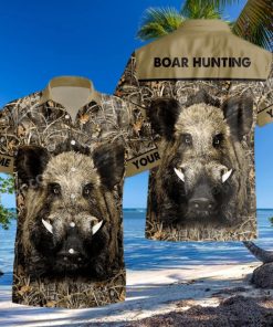 Boar Hunting Personalized Hawaiian Shirt